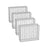Gabion Cage - 100 x 80 x 30 cm - Galvanized Metal - Durable Wire Mesh 10 x 5 cm