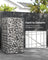Metal Gabion Cages - Steel - Silver - Garden Fence Stone Basket 100 x 50 x 50 cm