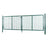 Lockable Garden Gate - Galvanized Metal - Silver - Secure Design
