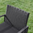 3-Piece Outdoor Furniture Set - PE Rattan - Black - Easy to Assemble