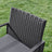 3-Piece Outdoor Patio Furniture Set - PE Rattan - Black - Easy to Assemble