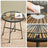 Outdoor Seating Set - Steel - White - Includes 2 Acapulco Chairs and Table