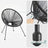 Outdoor Seating Set - Steel - White - Includes 2 Acapulco Chairs and Table