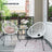 Garden Patio Furniture Set - Metal - Black - 3-Piece Acapulco Chair Set