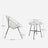 Garden Patio Furniture Set - Metal - Black - 3-Piece Acapulco Chair Set