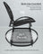 3-Piece Garden Bistro Set - Metal - Ink Black - Acapulco Chairs with Side Table