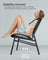 3-Piece Garden Bistro Set - Metal - Ink Black - Acapulco Chairs with Side Table