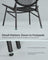 3-Piece Garden Bistro Set - Metal - Ink Black - Acapulco Chairs with Side Table