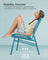 Garden Bistro Set - Lake Blue - Acapulco Chairs and Side Table