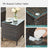 Garden Furniture Set - Brown and Taupe - Polyrattan