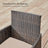 Garden Furniture Set - Brown and Taupe - Polyrattan
