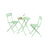 3-Piece Folding Bistro Set - Steel - Table & Chairs