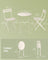 3-Piece Folding Bistro Set - 22L - Steel - Weather-Resistant