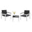 Patio Furniture Set - Iron - Grey & White - Includes 2 Chairs