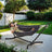 Double Hammock with Stand - 529 lb Load Capacity - Fabric - Black and Beige