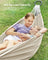 Hammock with Stand - Metal - Grey - Adjustable Height and Portable