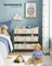 Kids Toy Organizer - Non-Woven Fabric - Dove Grey - 9 Spacious Storage Boxes