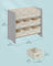Kids Toy Organizer - Non-Woven Fabric - Dove Grey - 9 Spacious Storage Boxes