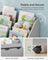 Multipurpose Bookshelf - MDF - Dove Grey - Storage Box with Wheels and 3 Shelves