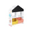 Toy Organiser - Wood - White - Multi-Functional with Chalkboard and Storage Boxes
