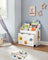 Toy Organiser - Wood - White - Mobile with Removable Storage Box and 3 Shelves