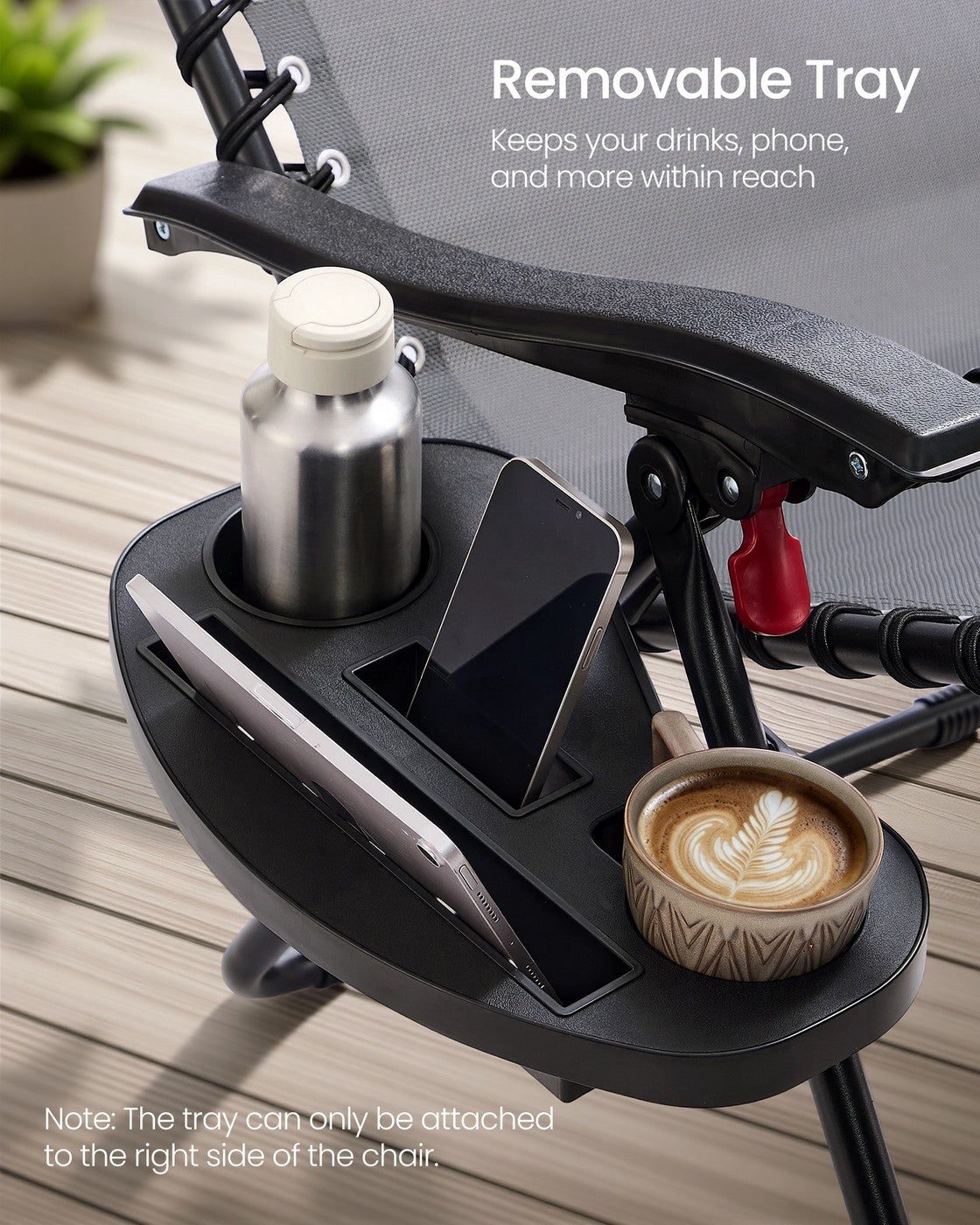 Folding Zero Gravity Reclining Chairs - 2 Chairs - Steel - Adjustable Headrest