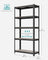 5-Tier Shelving Unit - Reinforced Steel - Greige and Black - Adjustable Shelves