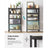 5-Tier Shelving Unit - 650 kg Maximum Load - Reinforced Steel - Black