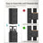 5-Tier Shelving Unit - 650 kg Maximum Load - Reinforced Steel - Black