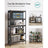 5-Tier Shelving Unit - 650 kg Maximum Load - Reinforced Steel - Black