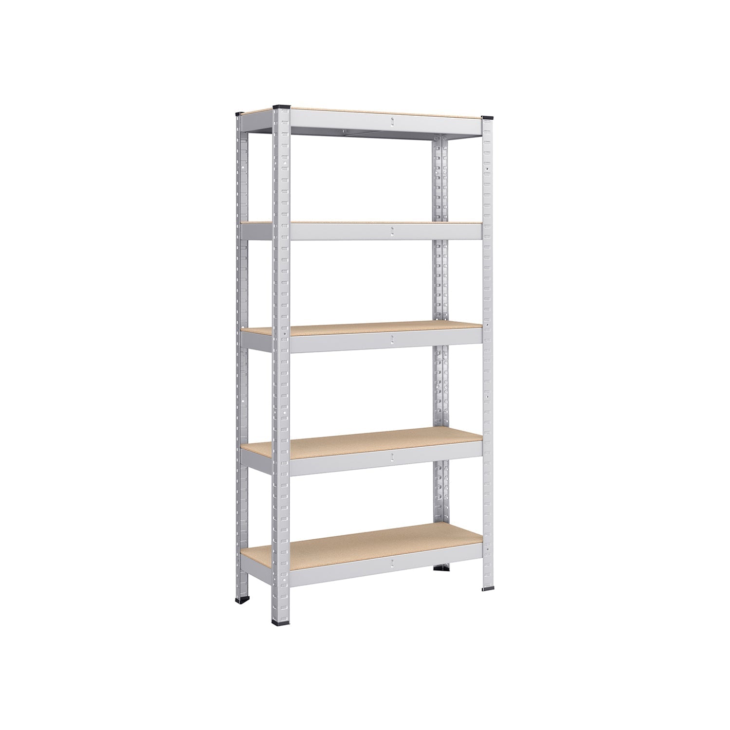 5-Tier Shelving Unit - 875 kg Capacity - Reinforced Steel - Silver
