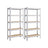 5-Tier Shelving Unit - Reinforced Steel - Silver - Adjustable Shelves