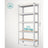 5-Tier Shelving Unit - Reinforced Steel - Silver - Adjustable Shelves