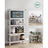 5-Tier Shelving Unit - Reinforced Steel - Silver - Adjustable Shelves