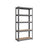 Storage Shelf - Reinforced Steel - Silver - 5-Tier Adjustable Design