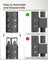 5-Tier Steel Shelving Unit - Reinforced Steel - Slate Grey - Adjustable Shelves