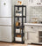 5-Tier Shelving Unit - 400 kg Load Capacity - Steel - Rustic Brown and Black
