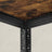 5-Tier Shelving Unit - 400 kg Load Capacity - Steel - Rustic Brown and Black