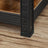 5-Tier Shelving Unit - 400 kg Load Capacity - Steel - Rustic Brown and Black