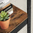 Set of 2 Industrial Shelving Units - Particle Board - Rustic Brown and Black - Adjustable Storage with 400 kg Load Capacity