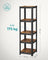 Set of 2 Industrial Shelving Units - Particle Board - Rustic Brown and Black - Adjustable Storage with 400 kg Load Capacity
