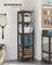 Shelving Unit - Metal - Greige and Black - Adjustable Storage with 400 kg Load Capacity