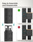 Set of 2 Shelving Units - Metal - Greige and Black - Adjustable Storage with High Load Capacity