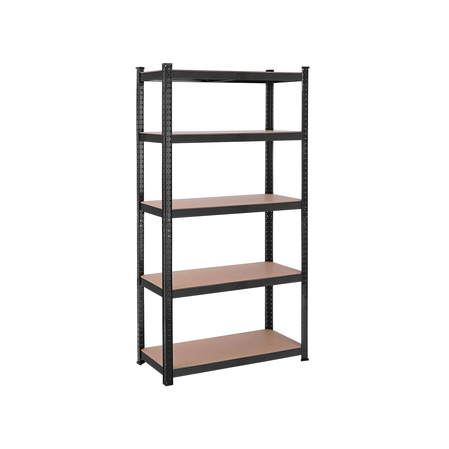 5-Tier Steel Shelving Unit - Steel - Silver - Adjustable Shelves