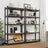 5-Tier Steel Shelving Unit - Steel - Silver - Adjustable Shelves