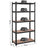 5-Tier Steel Shelving Unit - Steel - Silver - Adjustable Shelves