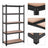5-Tier Steel Shelving Unit - Steel - Silver - Adjustable Shelves