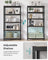 5-Tier Shelving Unit Set of 2 - Steel - Silver - Adjustable Shelves