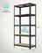 Heavy Duty Shelving Units - Reinforced Steel - Silver - Set of 2 with Adjustable Shelves and 875 kg Load Capacity