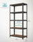 5-Tier Shelving Unit - Steel - Greige and Black - Adjustable Shelves